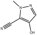 4-hydroxy-1-methyl-1H-pyrazole-5-carbonitrile Structure