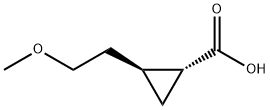 rac-(1R,2S)-2-(2-methoxyethyl)cyclopropane-1-car
boxylic acid Structure