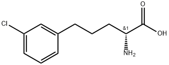 (R)-2-Amino-5-(3-chlorophenyl)pentanoic acid Structure