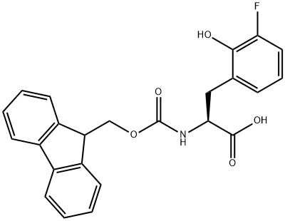 N-Fmoc-3-fluoro-2-hydroxy-L-phenylalanine Structure