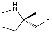 Pyrrolidine, 2-(fluoromethyl)-2-methyl-, (2S)- Structure