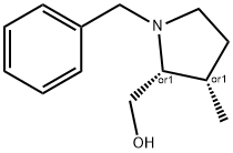 2-Pyrrolidinemethanol, 3-methyl-1-(phenylmethyl)-, (2R,3S)-rel- Structure