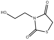 2,4-Thiazolidinedione, 3-(2-hydroxyethyl)- Structure