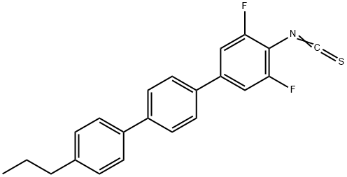 1,1':4',1''-Terphenyl, 3,5-difluoro-4-isothiocyanato-4''-propyl- Structure