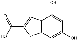 1H-Indole-2-carboxylic acid, 4,6-dihydroxy- Structure