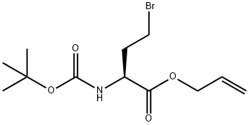N-Boc-4-bromo-(S)-2-aminobutanoic acid allyl ester Structure