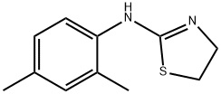 2-Thiazolamine, N-(2,4-dimethylphenyl)-4,5-dihydro- Structure