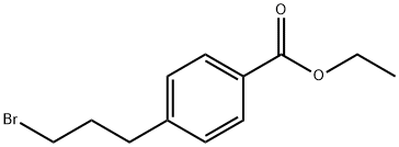 4-(3-Bromopropyl)benzoic acid ethyl ester Structure