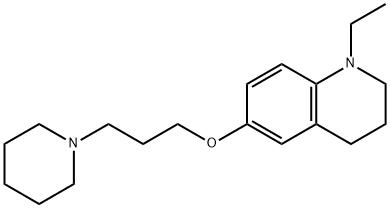 1-Ethyl-6-(3-(piperidin-1-yl)propoxy)-1,2,3,4-tetrahydroquinoline Structure