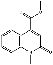 4-Quinolinecarboxylic acid, 1,2-dihydro-1-methyl-2-oxo-, methyl ester Structure