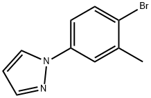 1-(4-Bromo-3-methylphenyl)-1H-pyrazole Structure