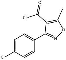4-Isoxazolecarbonyl chloride, 3-(4-chlorophenyl)-5-methyl- Structure