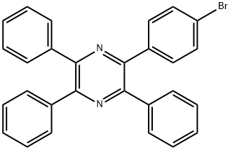 Pyrazine, 2-(4-bromophenyl)-3,5,6-triphenyl- Structure