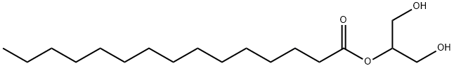 2-O-Pentadecanoylglycerol Structure