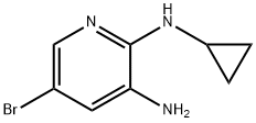 2,3-Pyridinediamine, 5-bromo-N2-cyclopropyl- Structure