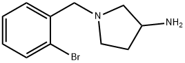 3-Pyrrolidinamine, 1-[(2-bromophenyl)methyl]- Structure