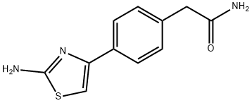 Benzeneacetamide, 4-(2-amino-4-thiazolyl)- Structure