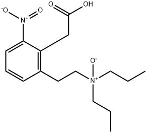 Benzeneacetic acid, 2-nitro-6-[2-(oxidodipropylamino)ethyl]- Structure
