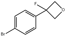 Oxetane, 3-(4-bromophenyl)-3-fluoro- Structure