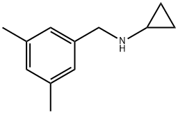 Benzenemethanamine, N-cyclopropyl-3,5-dimethyl- Structure