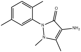3H-Pyrazol-3-one, 4-amino-2-(2,5-dimethylphenyl)-1,2-dihydro-1,5-dimethyl- Structure