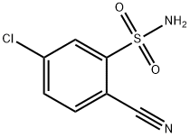 Benzenesulfonamide, 5-chloro-2-cyano- Structure