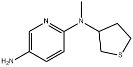 2,5-Pyridinediamine, N2-methyl-N2-(tetrahydro-3-thienyl)- Structure