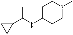 4-Piperidinamine, N-(1-cyclopropylethyl)-1-methyl- Structure