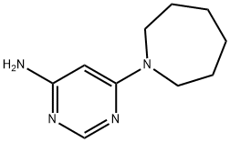 4-Pyrimidinamine, 6-(hexahydro-1H-azepin-1-yl)- Structure