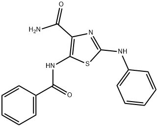 5-benzamido-2-(phenylamino)thiazole-4-carboxamide Structure