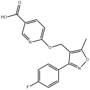 3-Pyridinecarboxylic acid, 6-[[3-(4-fluorophenyl)-5-methyl-4-isoxazolyl]methoxy]-