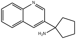 Cyclopentanamine, 1-(3-quinolinyl)- Structure