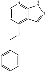 1H-Pyrazolo[3,4-b]pyridine, 4-(phenylmethoxy)- Structure
