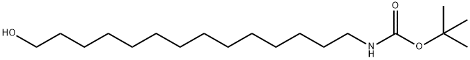 Carbamic acid, N-(14-hydroxytetradecyl)-, 1,1-dimethylethyl ester Structure