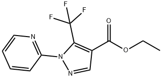 1H-Pyrazole-4-carboxylic acid, 1-(2-pyridinyl)-5-(trifluoromethyl)-, ethyl ester Structure