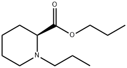 2-Piperidinecarboxylic acid, 1-propyl-, propyl ester, (2S)- Structure