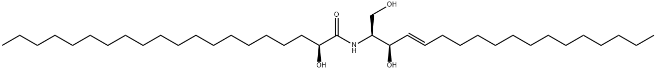 N-(2'-(S)-hydroxyarachidoyl)-D-erythro-sphingosine Structure