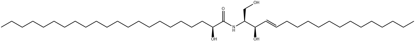 N-(2'-(S)-hydroxybehenoyl)-D-erythro-sphingosine Structure