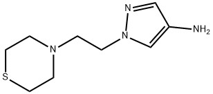 1H-Pyrazol-4-amine, 1-[2-(4-thiomorpholinyl)ethyl]- Structure