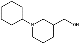3-Piperidinemethanol, 1-cyclohexyl- Structure