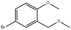 Benzene, 4-bromo-1-methoxy-2-[(methylthio)methyl]- Structure