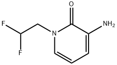 3-amino-1-(2,2-difluoroethyl)-1,2-dihydropyridin-2-
one Structure