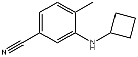Benzonitrile, 3-(cyclobutylamino)-4-methyl- Structure