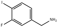 Benzenemethanamine, 3-fluoro-4-iodo- Structure