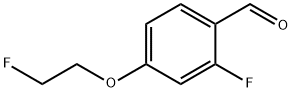Benzaldehyde, 2-fluoro-4-(2-fluoroethoxy)- Structure