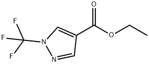 1H-Pyrazole-4-carboxylic acid, 1-(trifluoromethyl)-, ethyl ester Structure