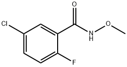 Benzamide, 5-chloro-2-fluoro-N-methoxy- Structure