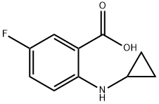 Benzoic acid, 2-(cyclopropylamino)-5-fluoro- Structure
