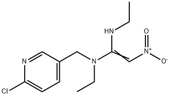 N-[(6-Chloro-3-pyridinyl)methyl]-N,N''-diethyl-2-nitro-1,1-ethenediamine Structure