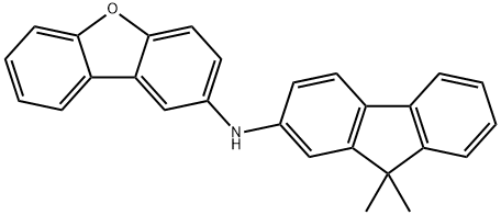 N-(9,9-dimethyl-9H-fluoren-2-yl)dibenzo[b,d]furan-2-amine Structure
